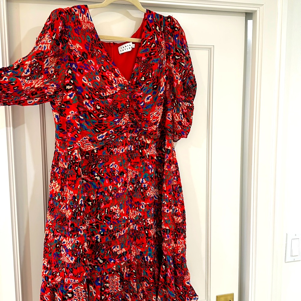 Tanya Taylor silk dress - very flattering!